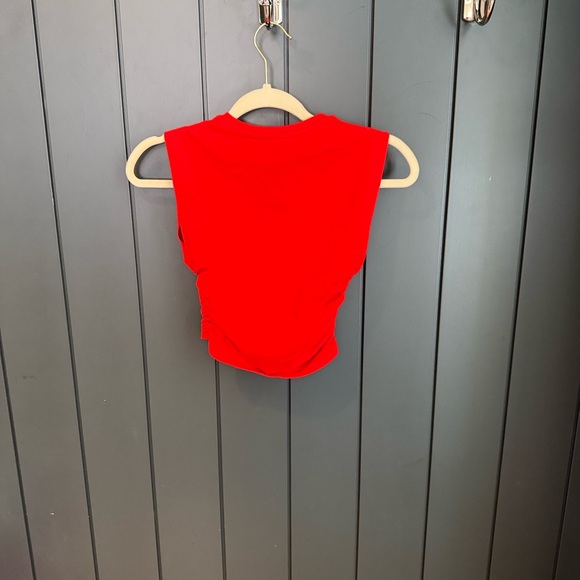 Zara Bold Red Muscle Tee - Picture 2 of 2